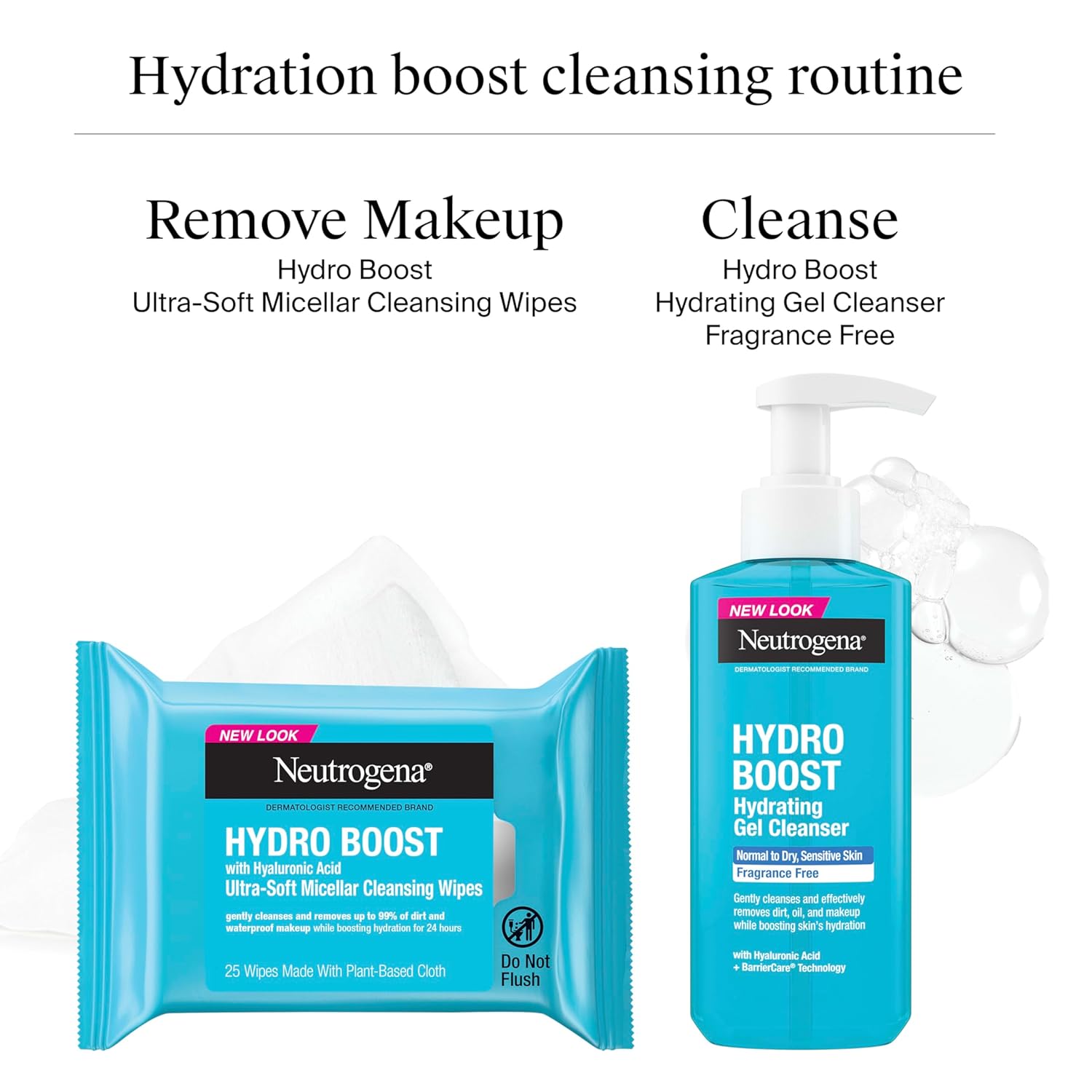 Neutrogena Hydro Boost Fragrance Free Hydrating Gel Facial Cleanser