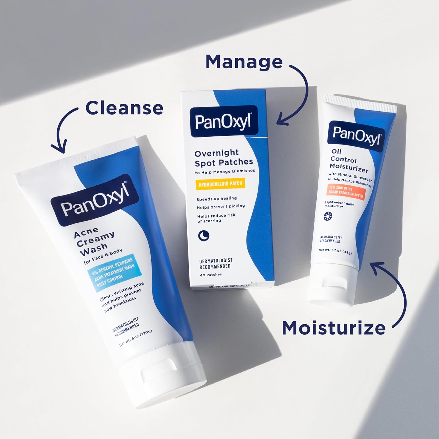 PanOxyl 4% Benzoyl Peroxide Antimicrobial Acne Creamy Wash, 6 Ounce